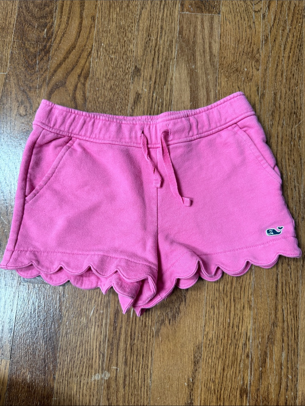Vineyard Vines Bright Pink Scallop Hem Shorts